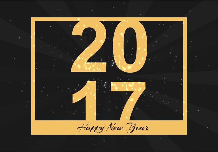 Free Vector New Year 2017 Background