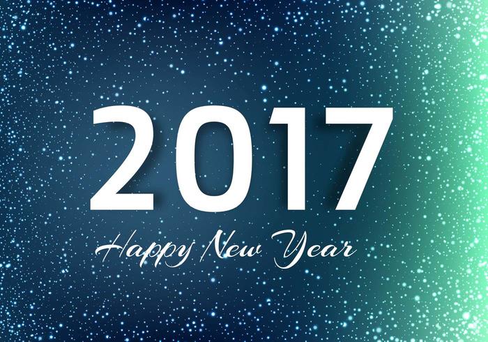 Free Vector New Year 2017 Background