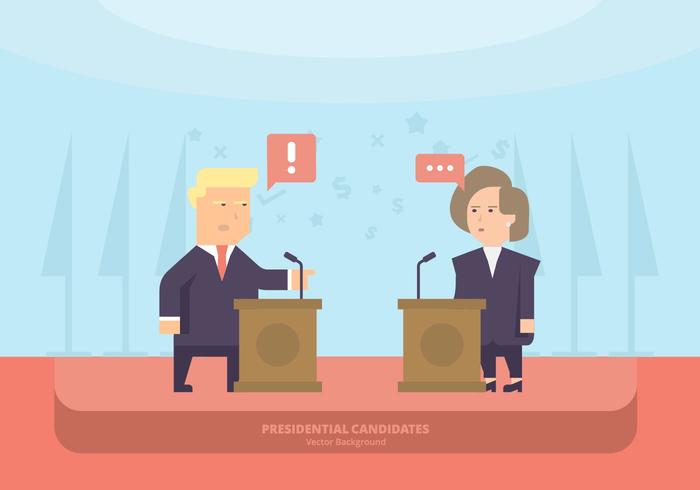 US Politicians Lectern Background vector