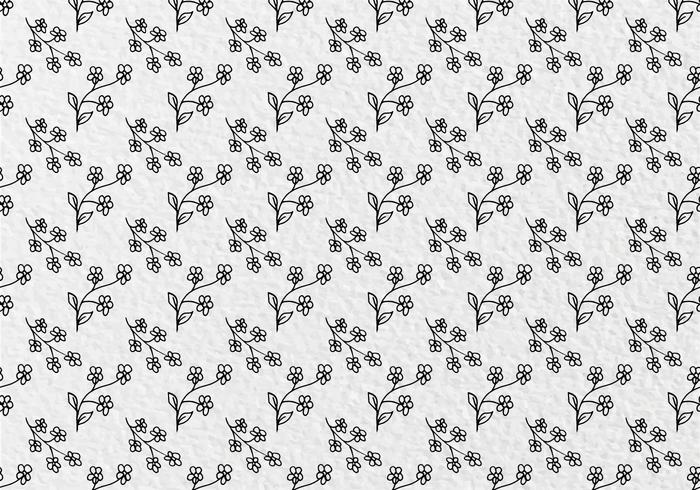 Free Vector Flowers Pattern