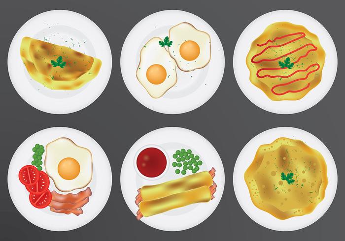 Free Omelet Icons Vector