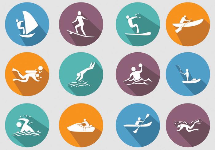 Icono del deporte acuático vector