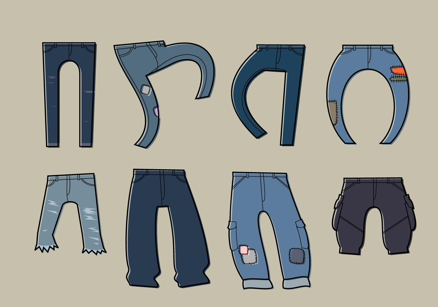 Blue Jean Free Vector 134708 Vector Art at Vecteezy