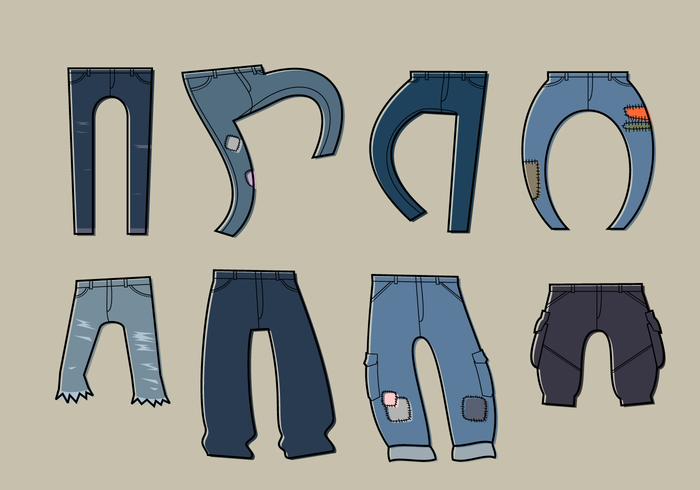 Blue Jean Free Vector