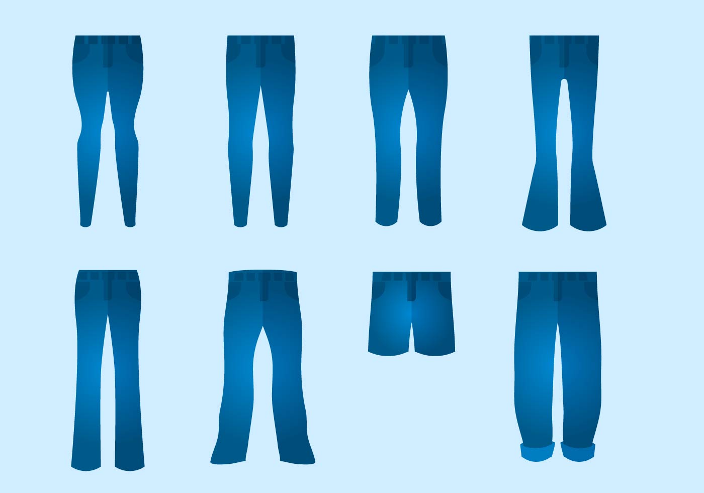 Blue Jeans Vector 134714 Vector Art at Vecteezy