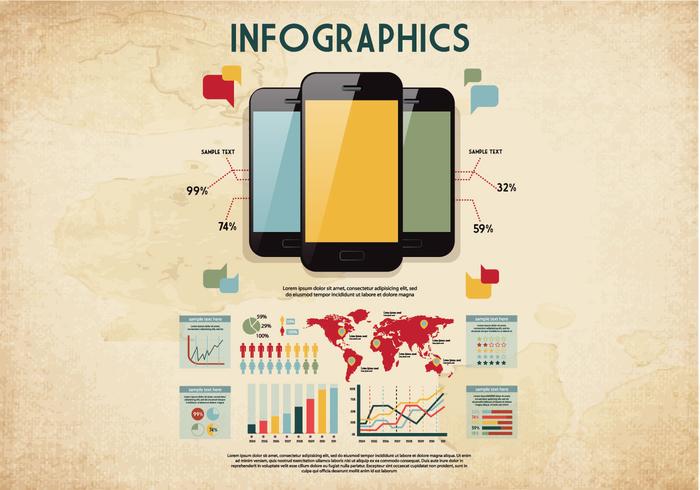 Retro Infographics Vector