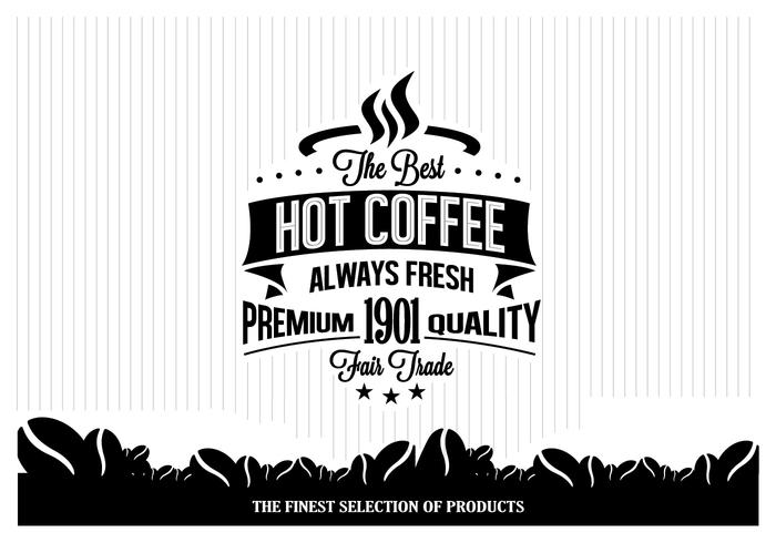 Hot Coffee Minimalist Vector