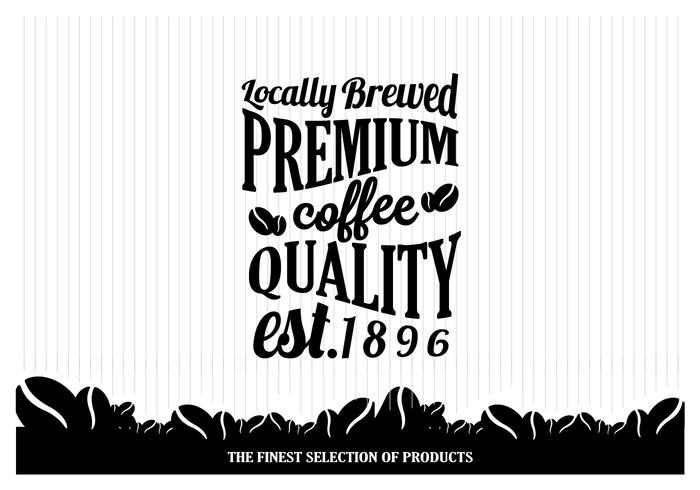 Locally Brewed Coffee Vector