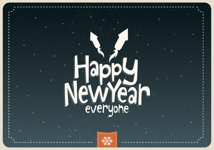 Happy New Year Everyone Vector