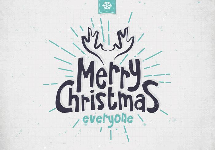 Merry Christmas Minimalist Vector