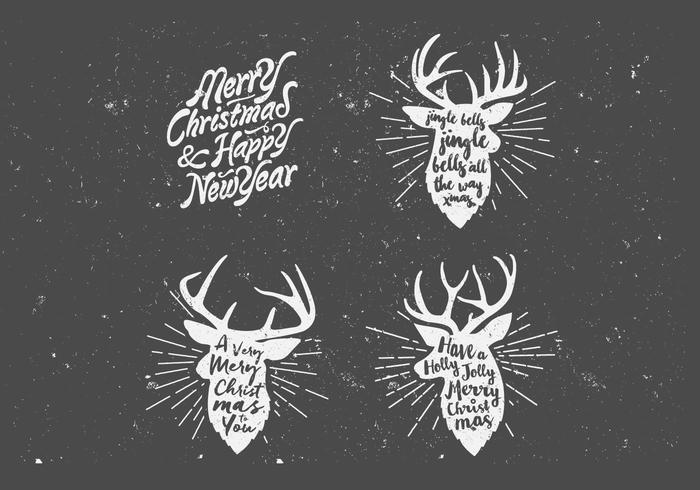 Holiday Deer Vector