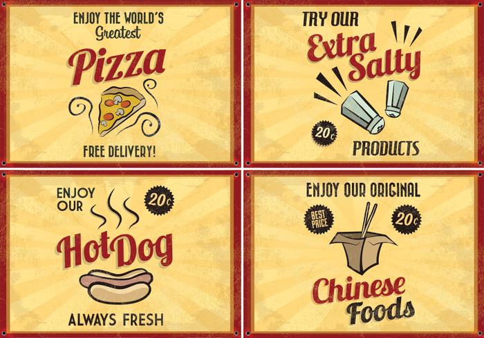 Retro Food Vectors 