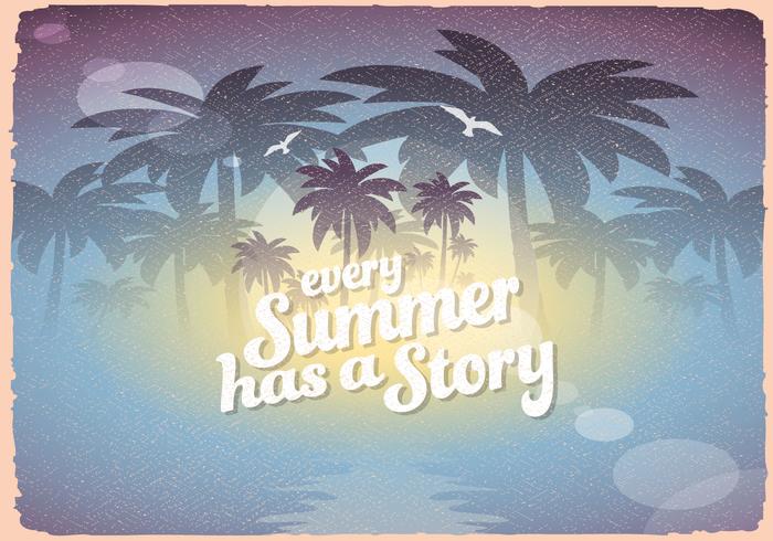 Retro Summer Sign vector