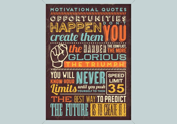 Motivational Poster vector