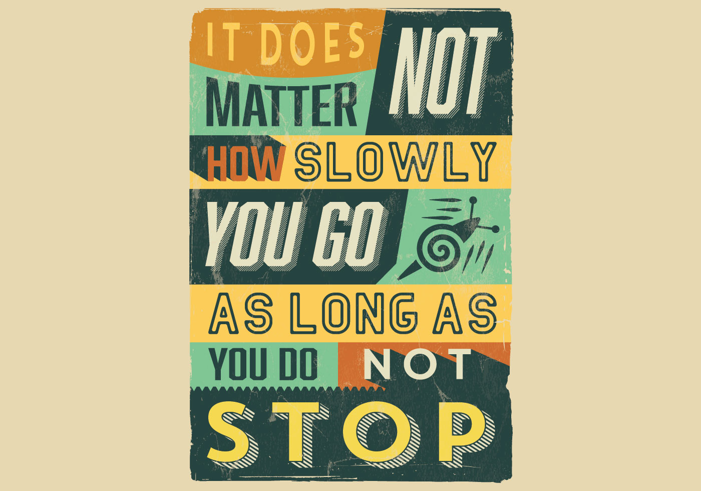 Perseverance Inspirational Poster - Download Free Vector 