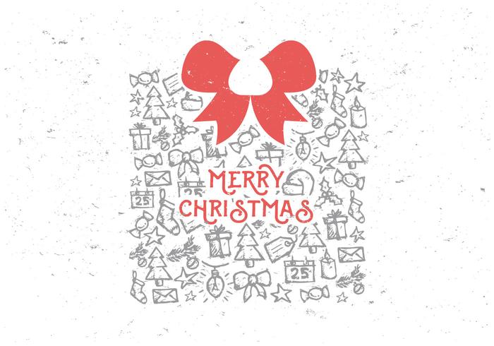 Merry Christmas Gifts and Goodies Vector