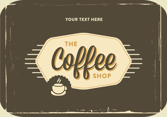 Retro Coffee Shop Logo Vector