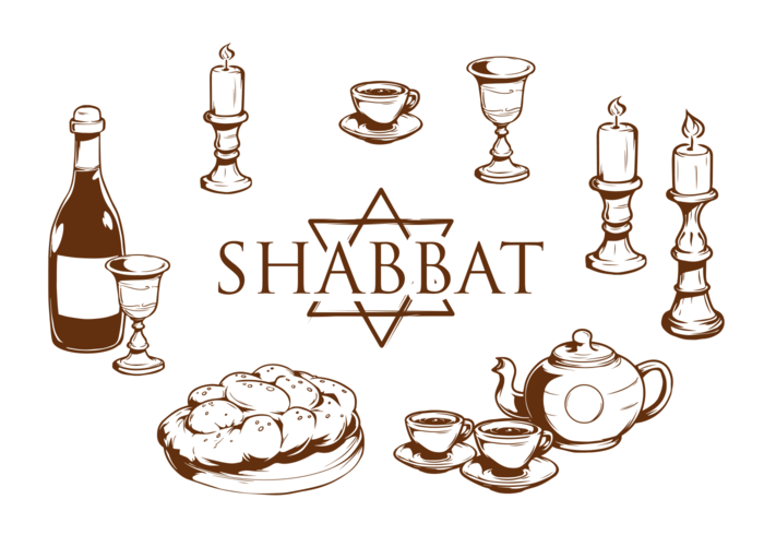 Shabbat Icons Vector