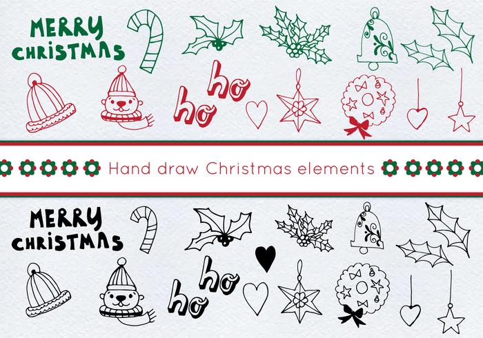 Free Vector Christmas Set