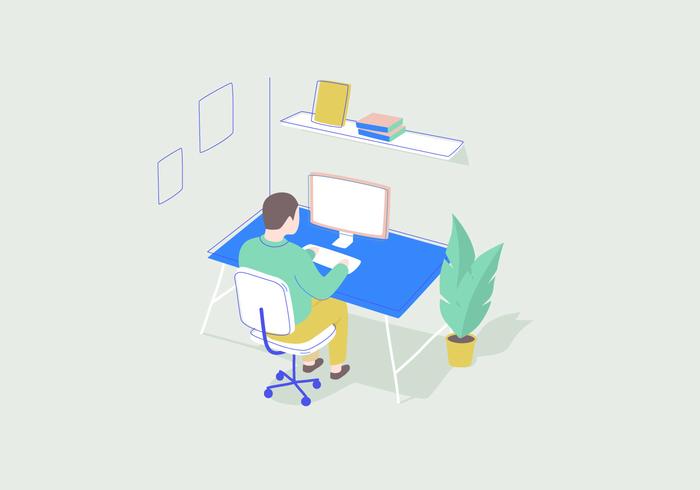 Working Vector Illustration