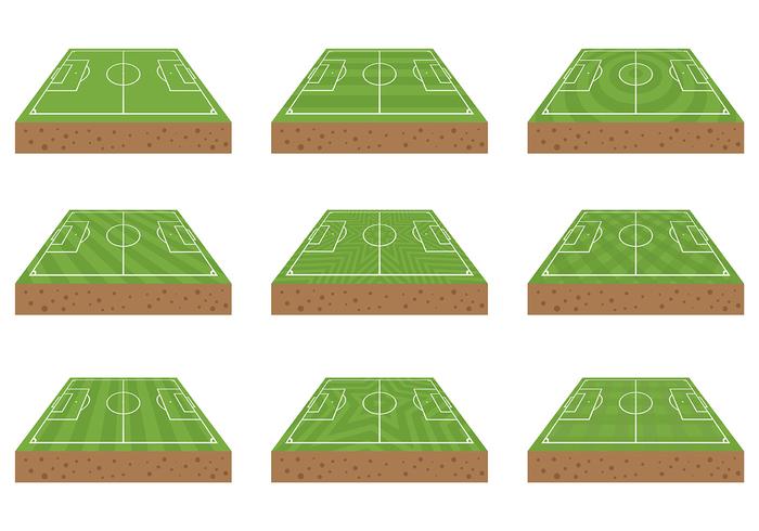 Free Football Ground Icons Vector