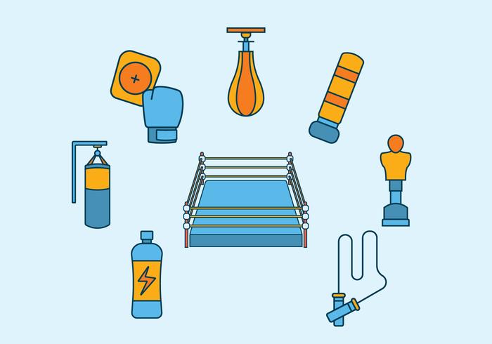 Free Wrestling  Boxing Vector