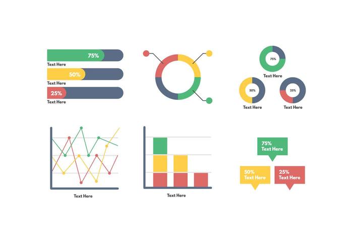 Vector de visualización de datos gratis