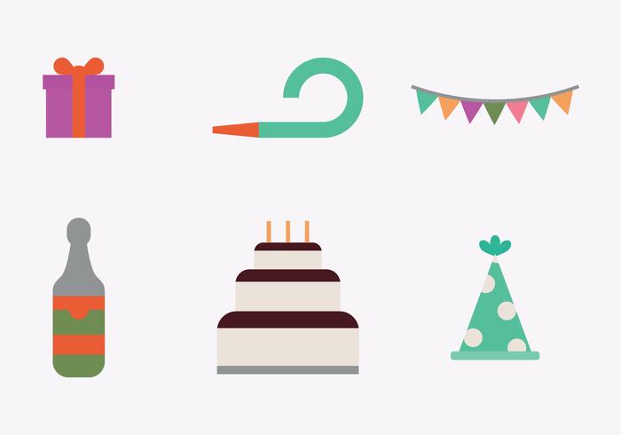 Party Colorful Icons Party Colorful Icons