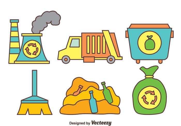 Hand Drawn Garbage Element Vector