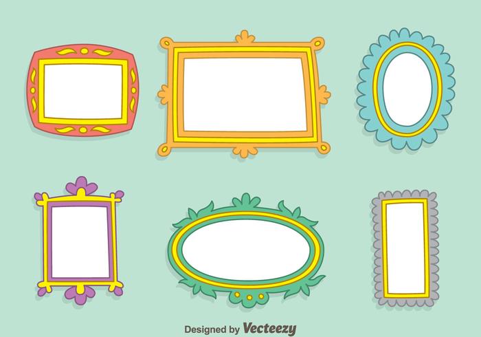 Hand Drawn Frame Vector Set