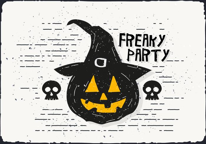 Freaky Halloween Pumpkin Vector Illustration Freaky Halloween Pumpkin Vector Illustration