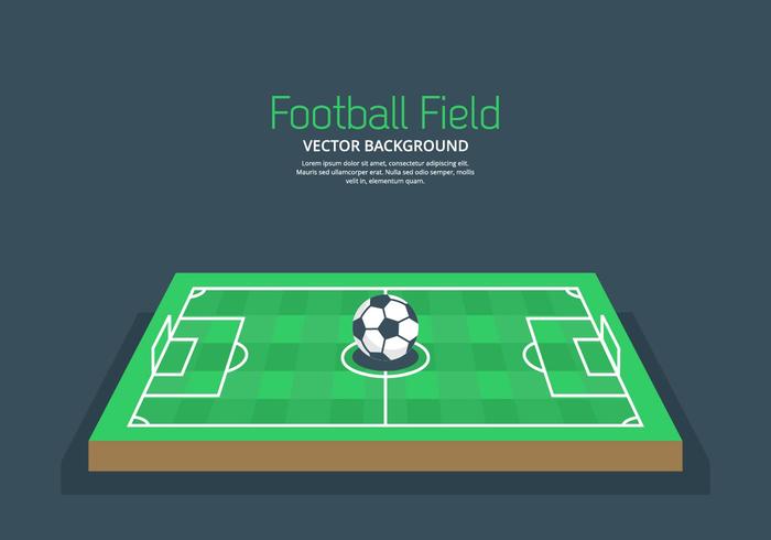 Antecedentes del campo de fútbol vector