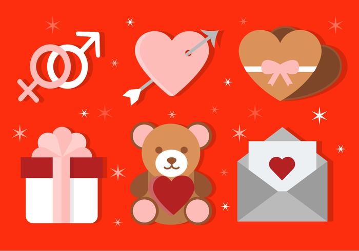 Vector Valentine's Day Icons