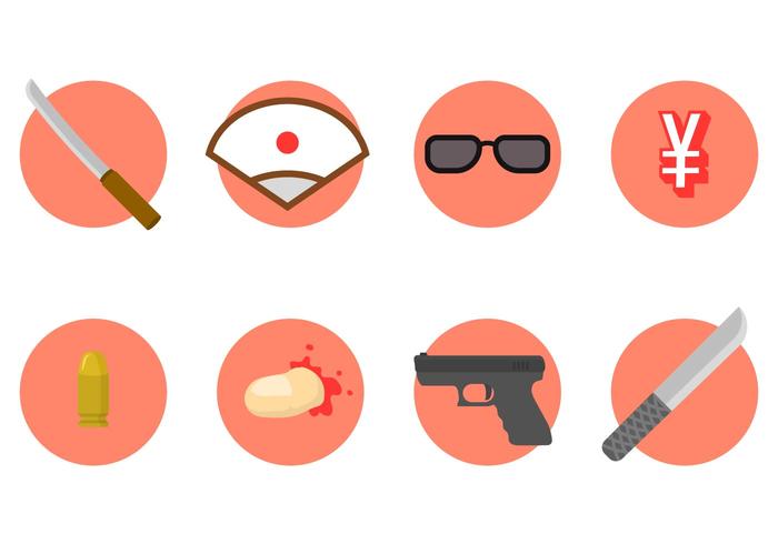 Icono de Vector Yakuza gratis