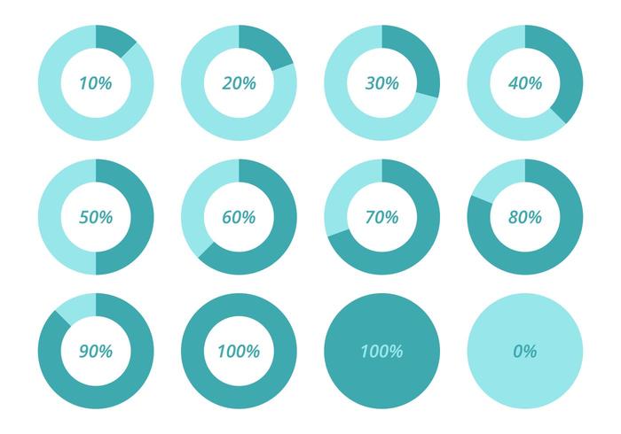 Diagrama circular Gráfico circular vector