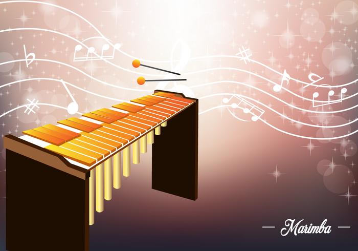 Marimba Template vector