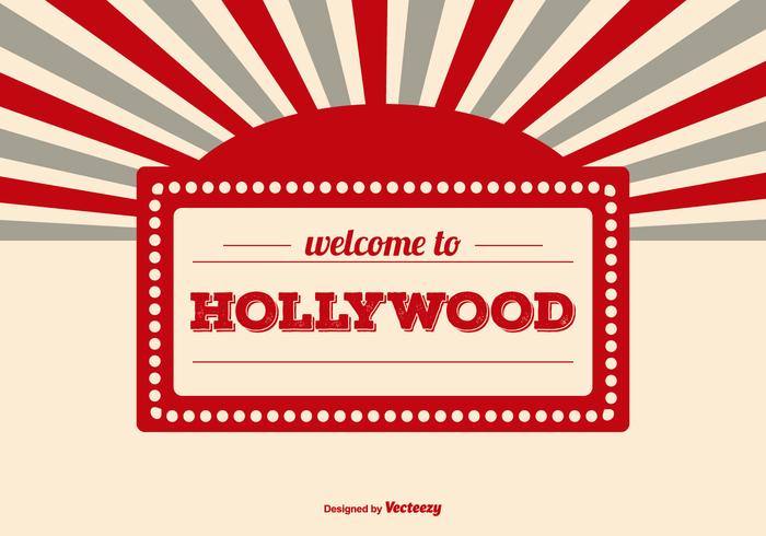 Welcome to Hollywood Illustration vector