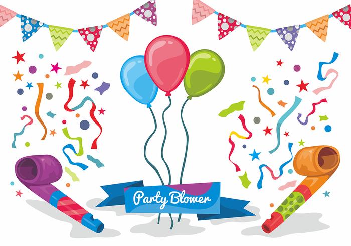 Party Blower Vector Design