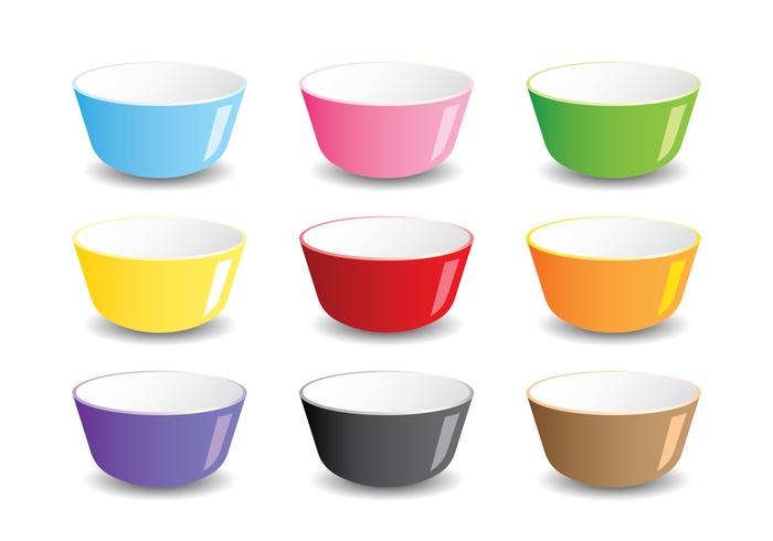 Mixing Bowls vector