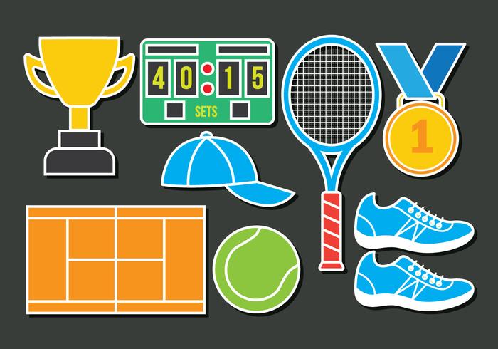 Tennis Icons vector