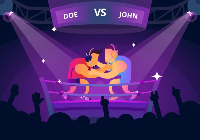 Great Boxing Match vector