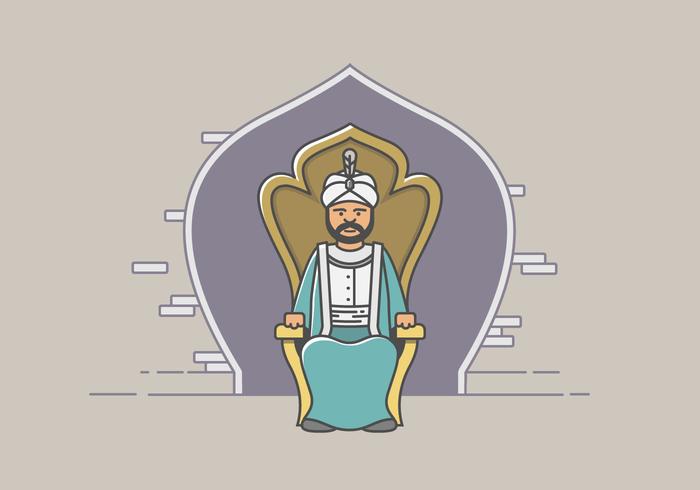 Sultan and the Kingdom vector