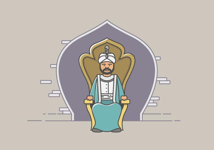 Sultan and the Kingdom vector