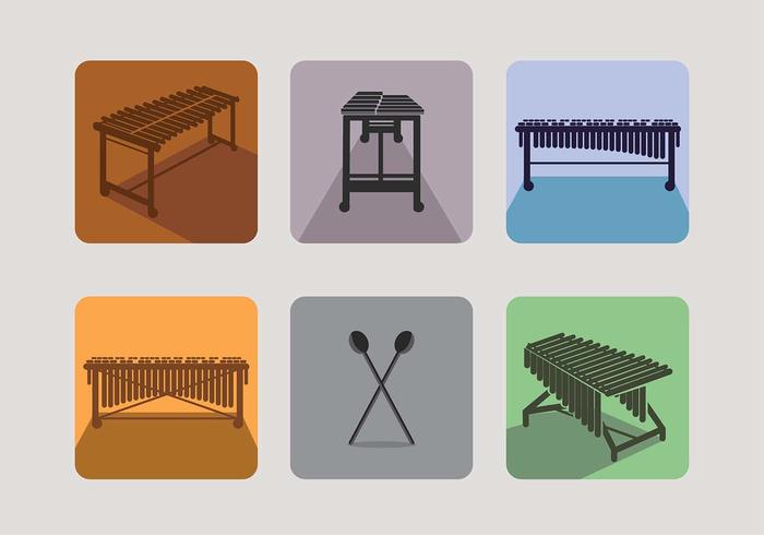 Marimba Icon Vector Free