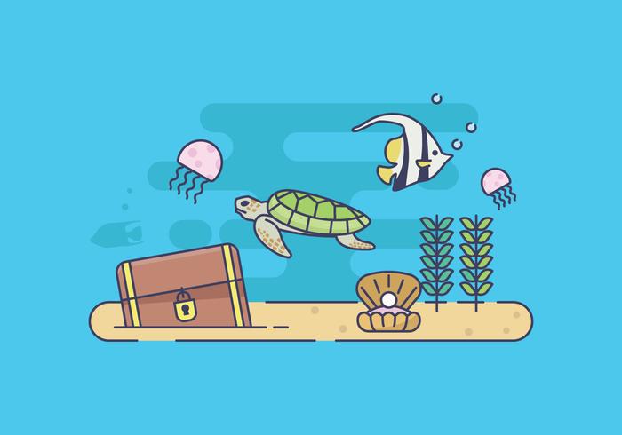 Free Seabed Illustration vector