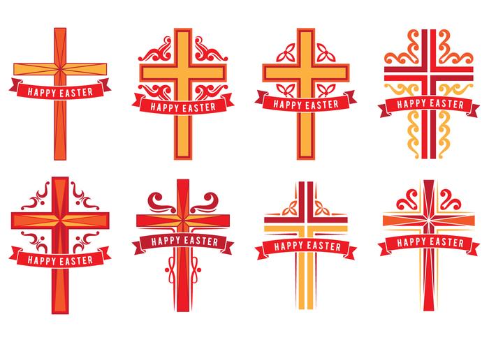 Easter Crosses  vector