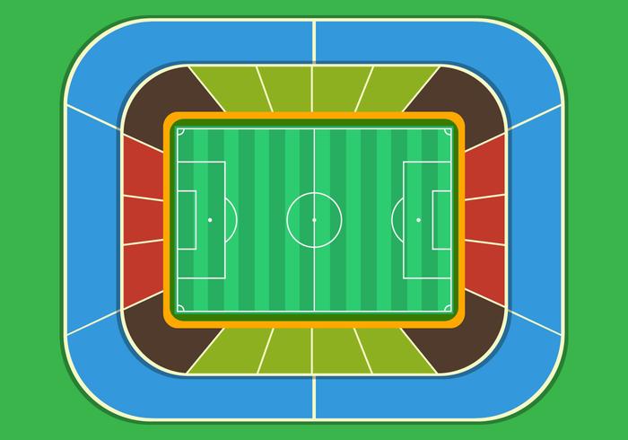 Football Ground Stadium Top View 135377 Vector Art at Vecteezy