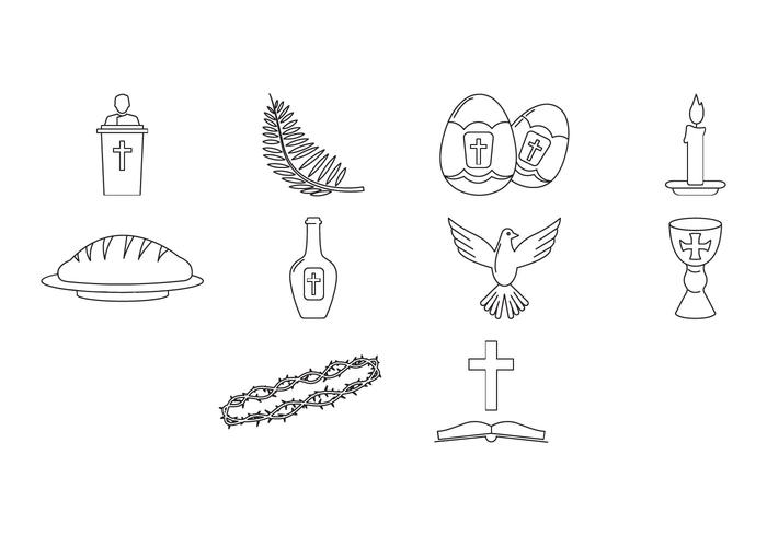 Free Easter Holy Week Icon Vector Free Easter Holy Week Icon Vector