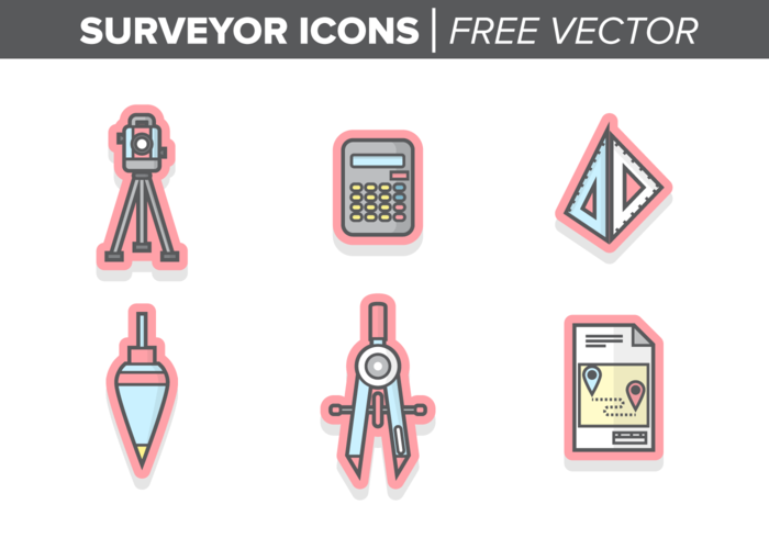 Surveyor Icons Free Vector