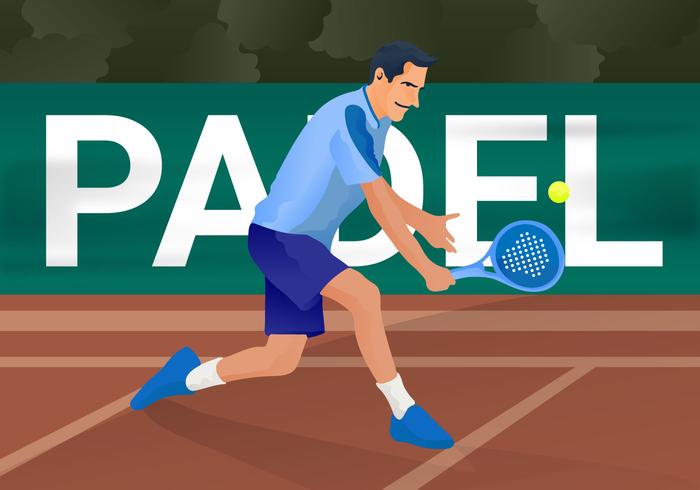Free Padel Vector Illustration Free Padel Vector Illustration